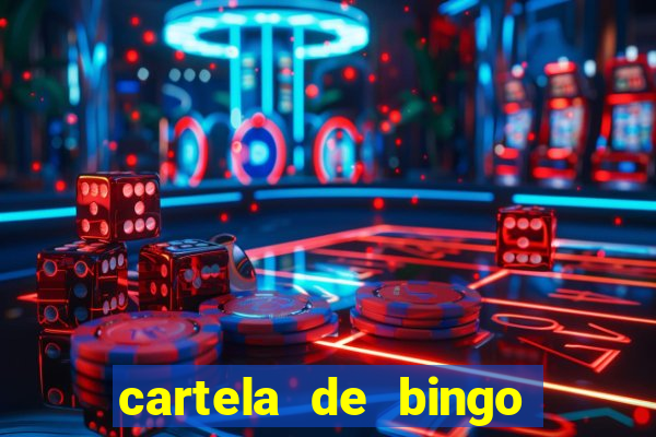 cartela de bingo pra imprimir