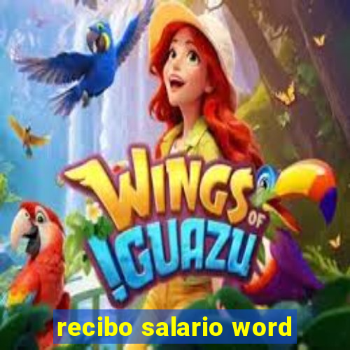 recibo salario word